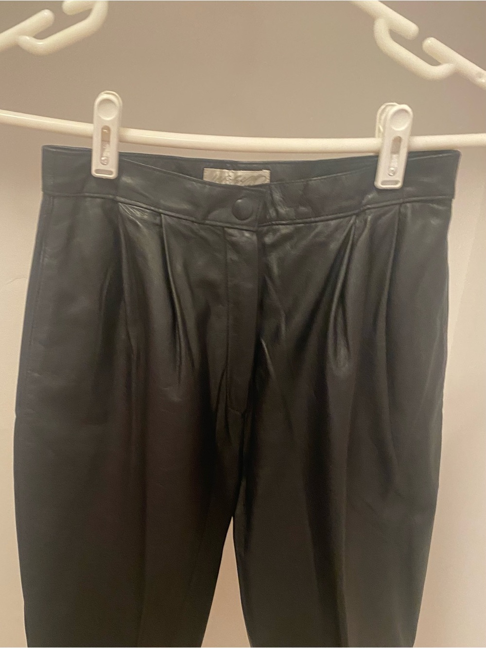 Petite Women Leather Pants - Picture 2 of 7